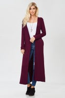 
              Long Knit Cardigan with Pockets
            
