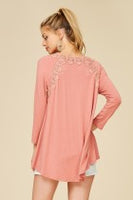 
              Lace Tie Up Blouse
            