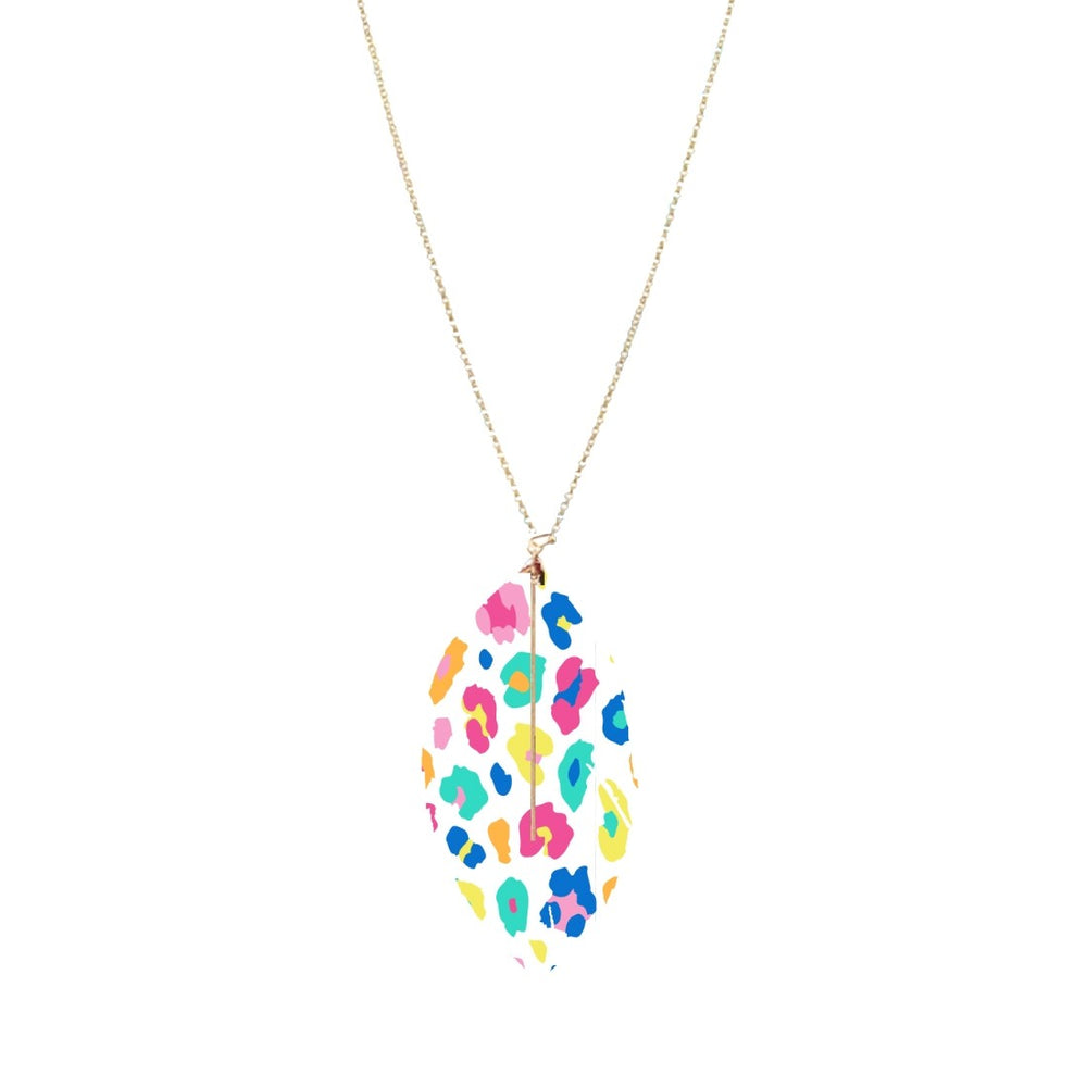 Party Leopard Heather Necklace