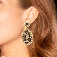 Tan Cami Leopard Earrings