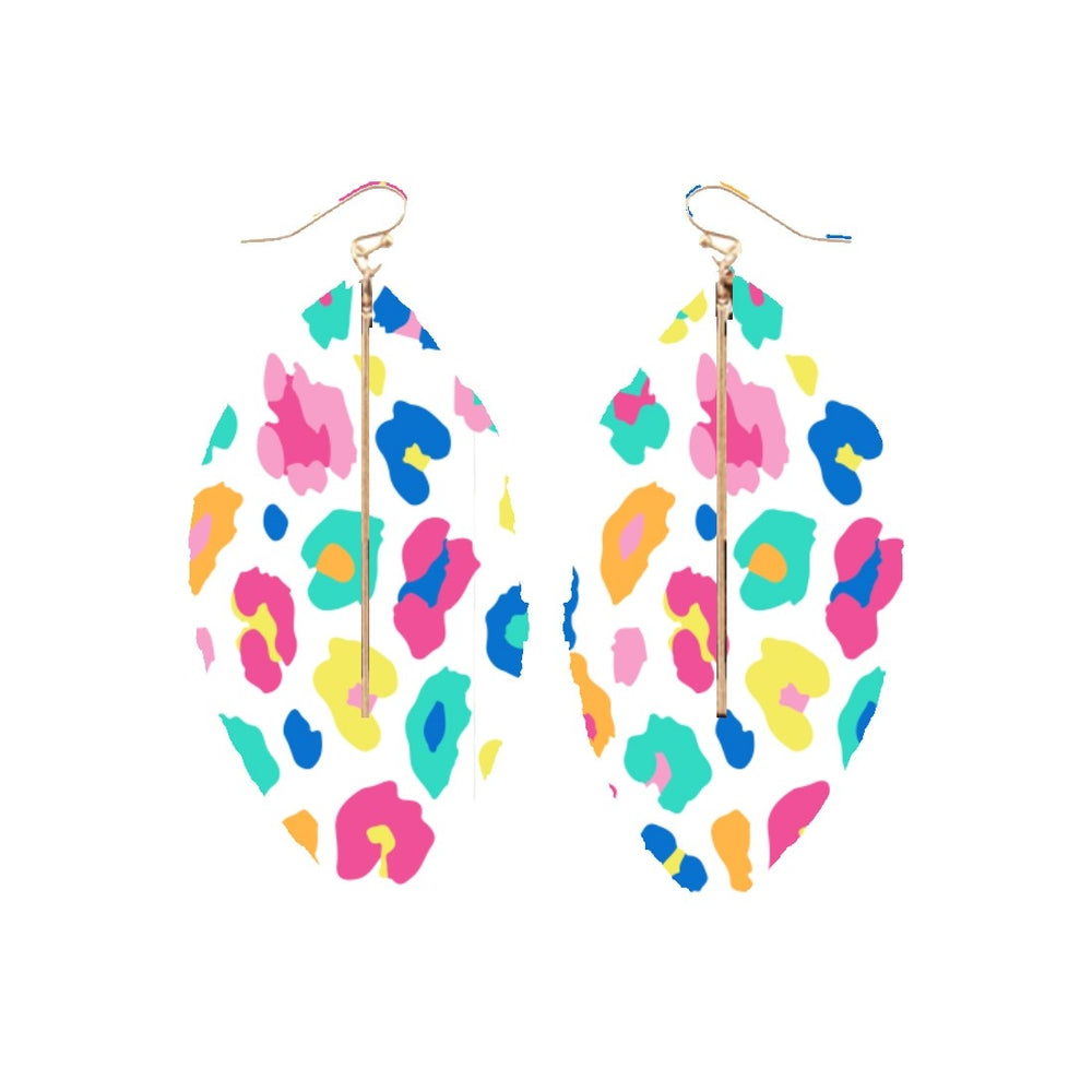 Party Leopard Heather Earrings