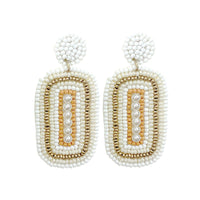 White Brittany Beaded Earring