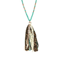 Mint Leopard Hannah Necklace